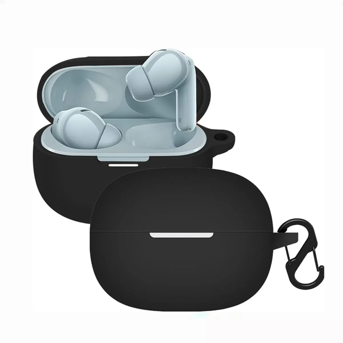 GENERICO - Case Silicona Para Xiaomi Buds 6 Pro - Negro