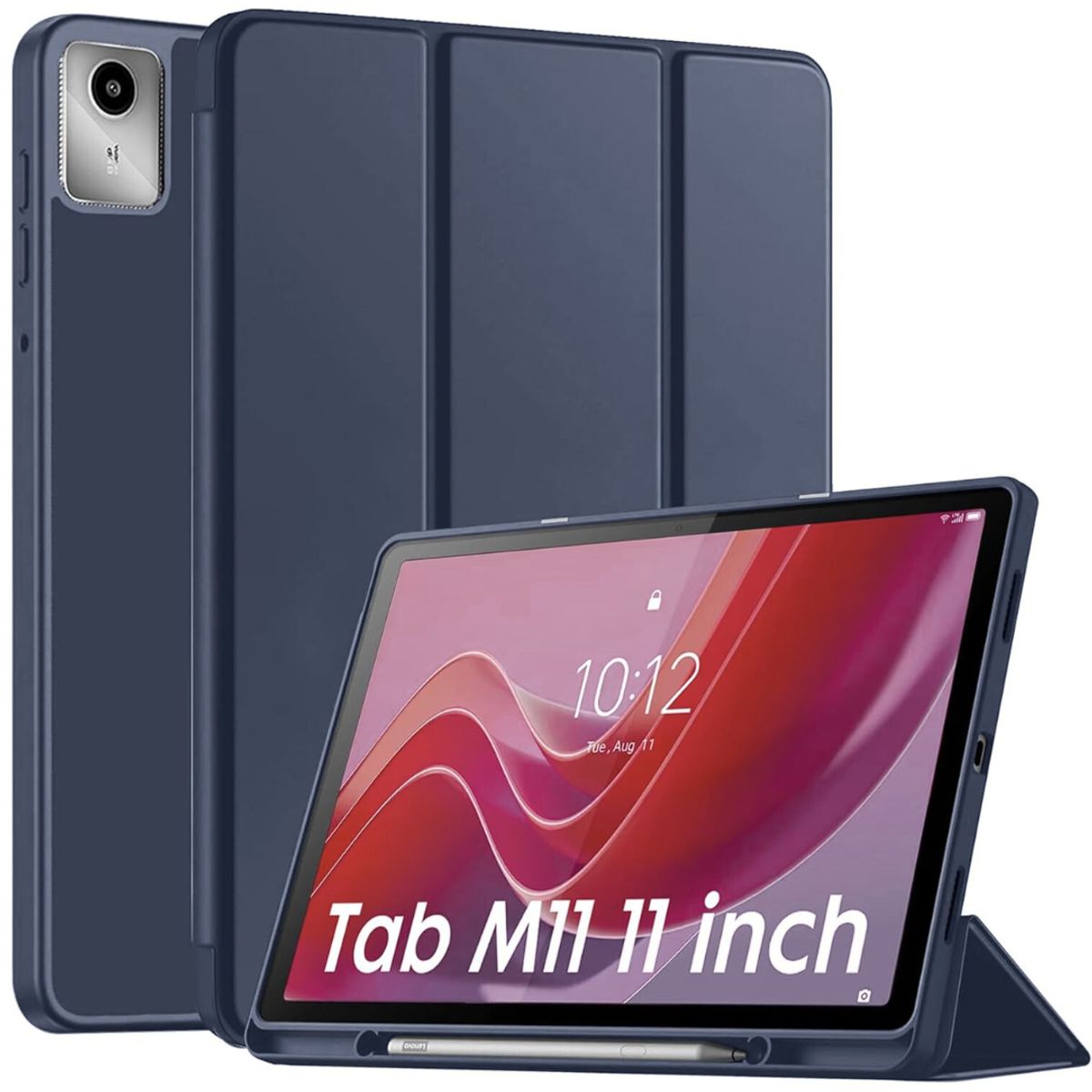 GENERICO - Funda Smart Case Portapencil Para Lenovo M11  K11 - AZUL