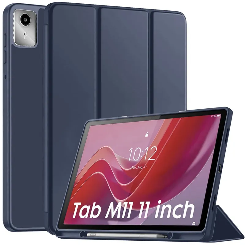 GENERICO - Funda Smart Case Portapencil Para Lenovo M11  K11 - AZUL