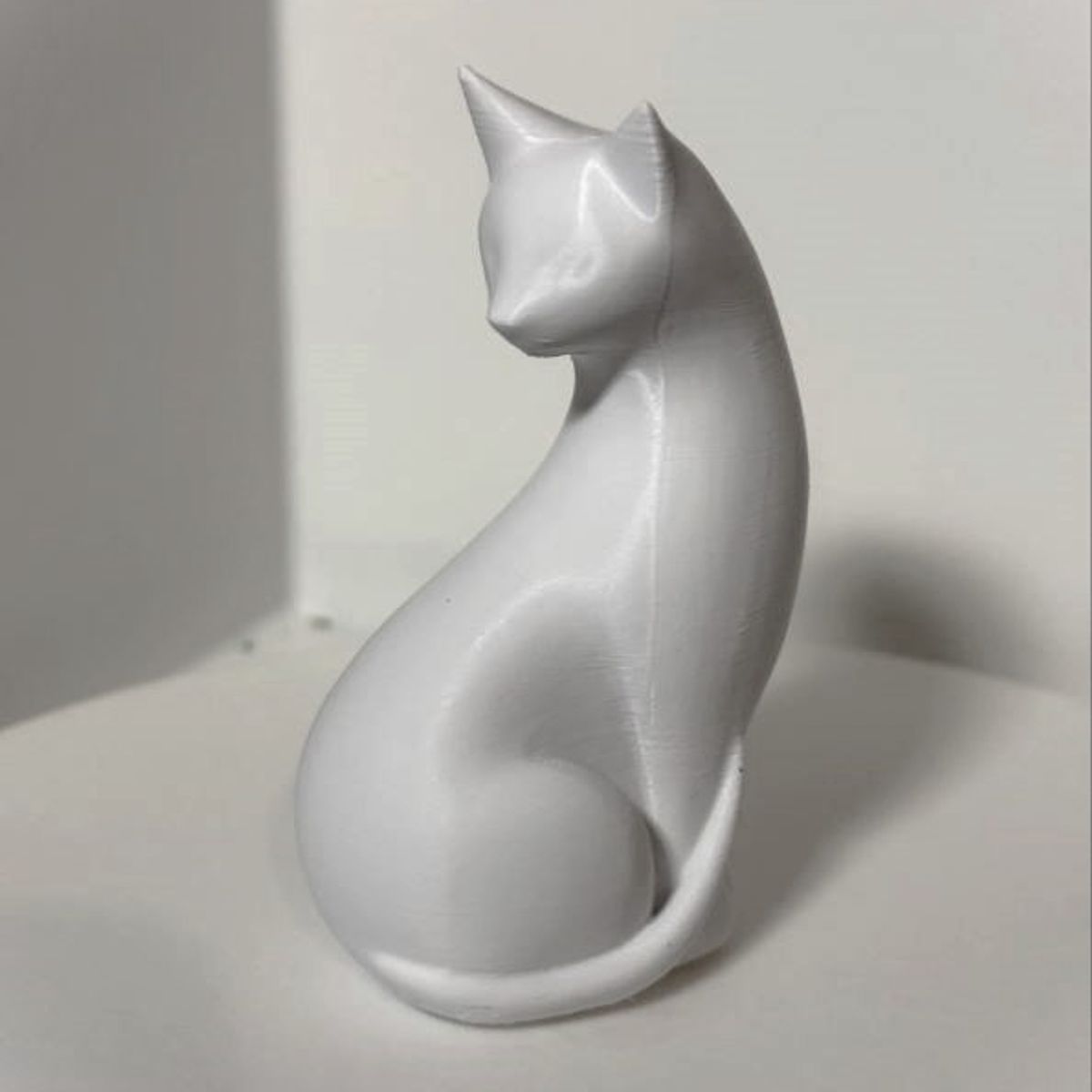 GENERICO - ADORNO EXCLUSIVO GATO BLANCO 23cm x 13cm x 9cm