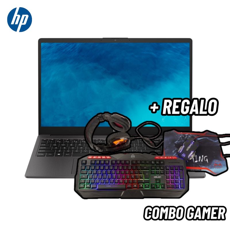 HP - LAPTOP HP 255 G10 15.6 HD AMD ATHLON SILVER 7120U 8GB RAM 256GB SSD + KIT GAMER HALION