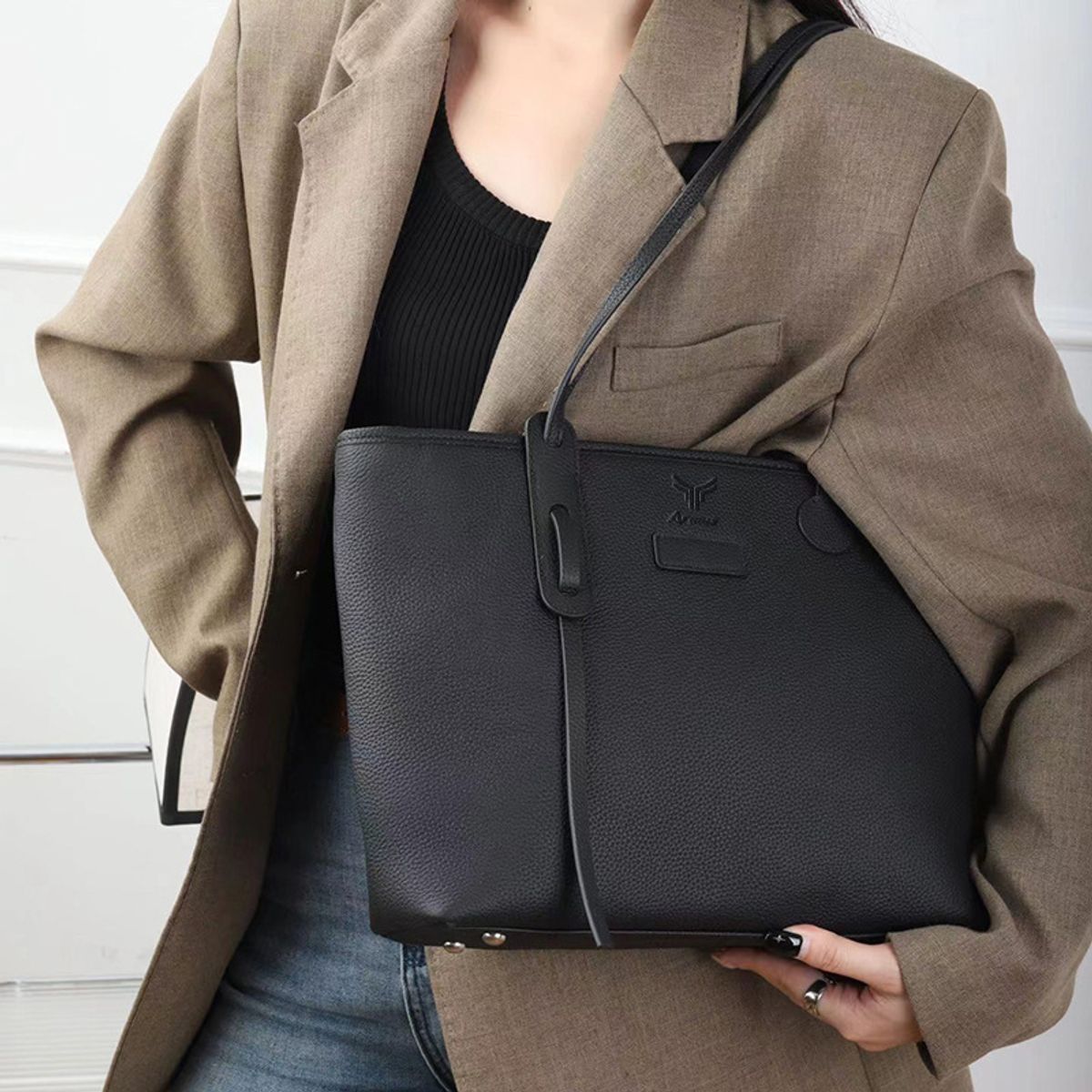 ARMUZ - Bolso de Cuero Vacuno 6027 Mujer