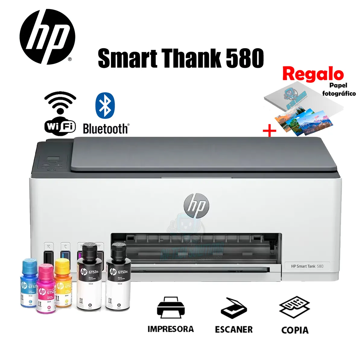 HP - IMPRESORA MULTIFUNCIONAL HP SMART TANK 580