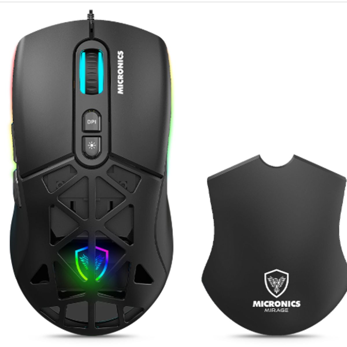 MICRONICS - Mouse Gamer MIRAGE 3 MIC GM892-3 BT WIFI RGB 7B 4800DPI MICRONICS