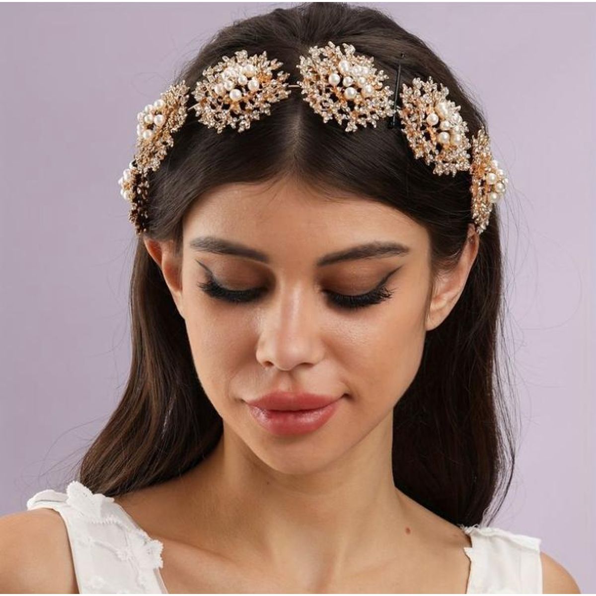 GENERICO - TOCADO TIARA ACCESORIO CABELLO JOYAS DE NOVIA