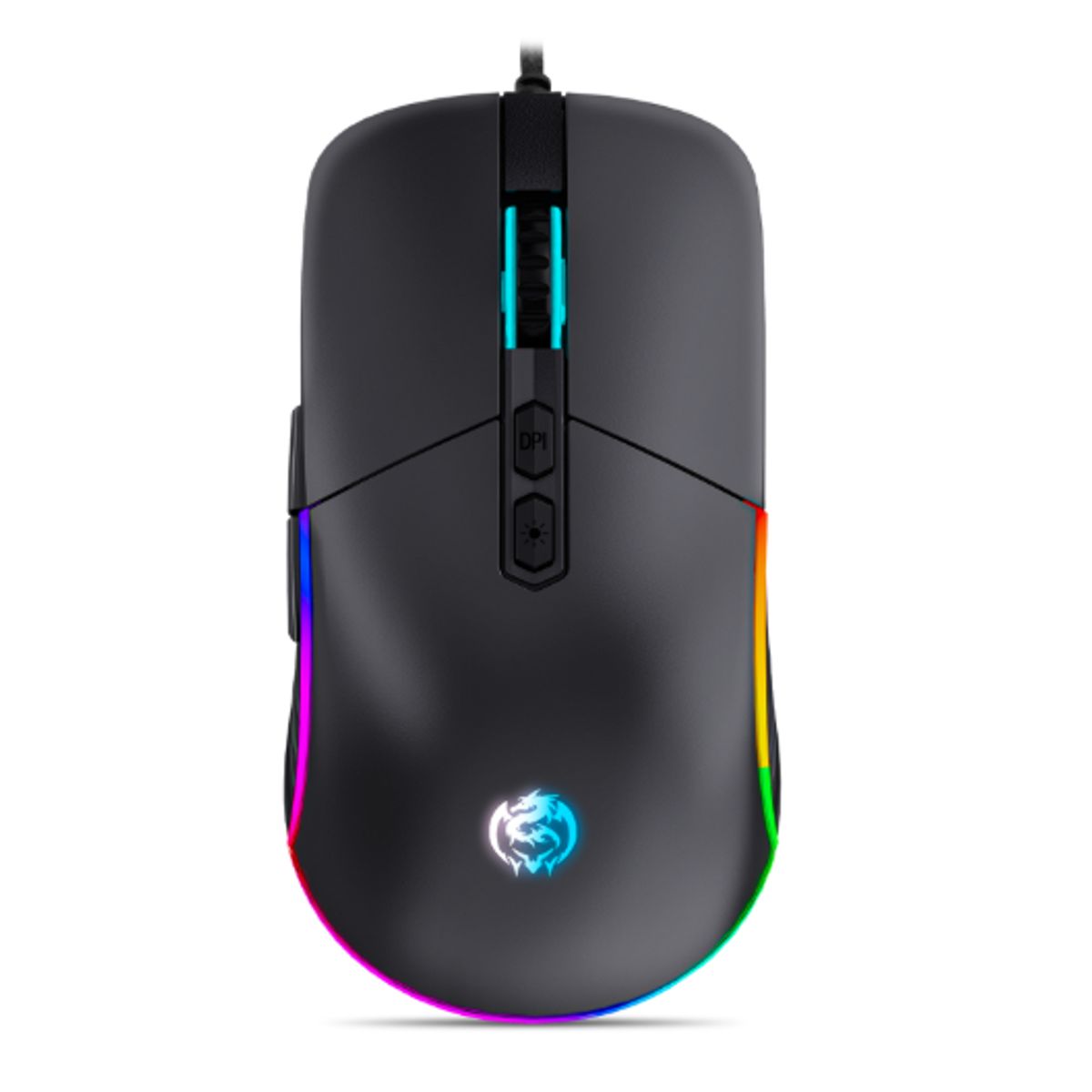 CYBERTEL - Mouse Gamer STRIKER BLACK CBX M601 USB RGB 7B 7200DPI CYBERTEL
