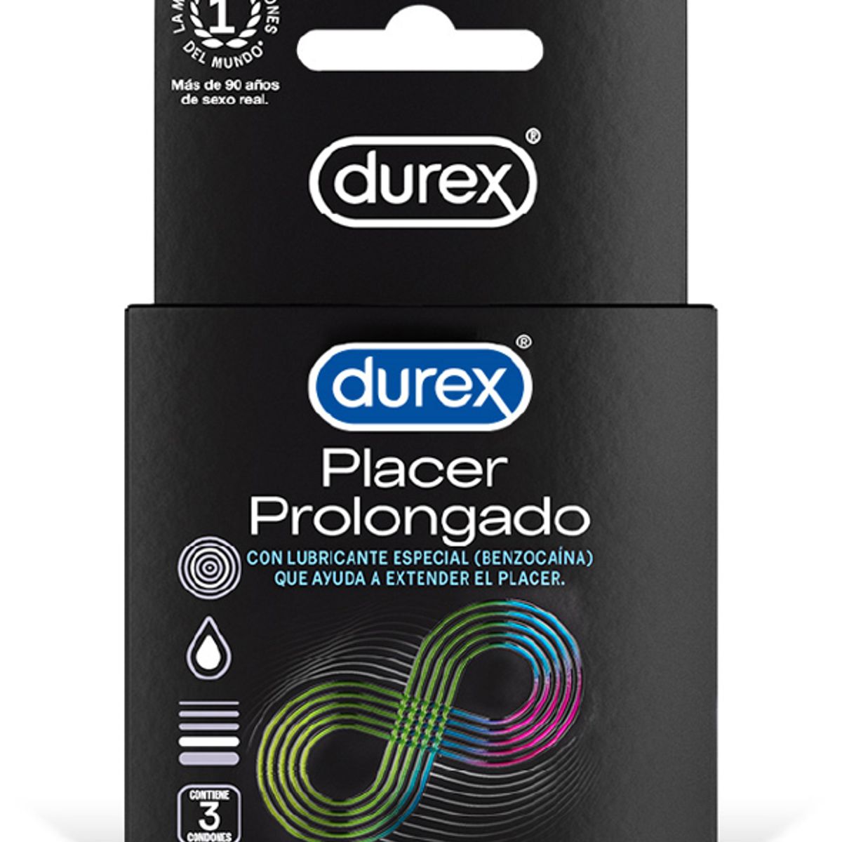 DUREX - Preservativo Durex Placer Prolongado 3 Cajas