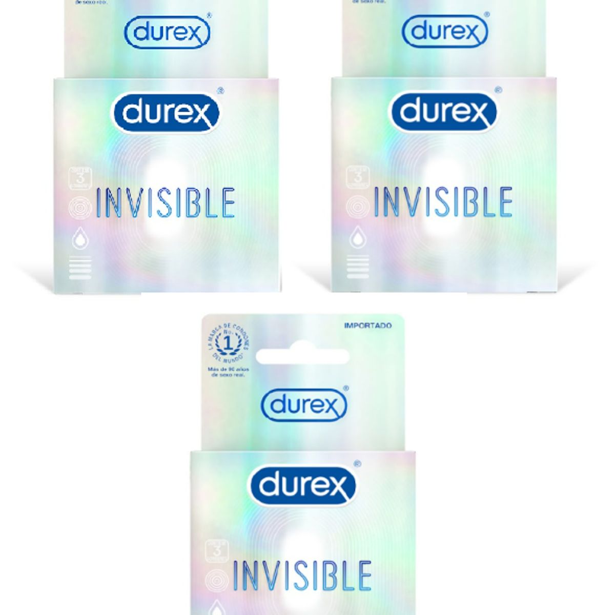 DUREX - Preservativo Durex Invisible 3 Cajas
