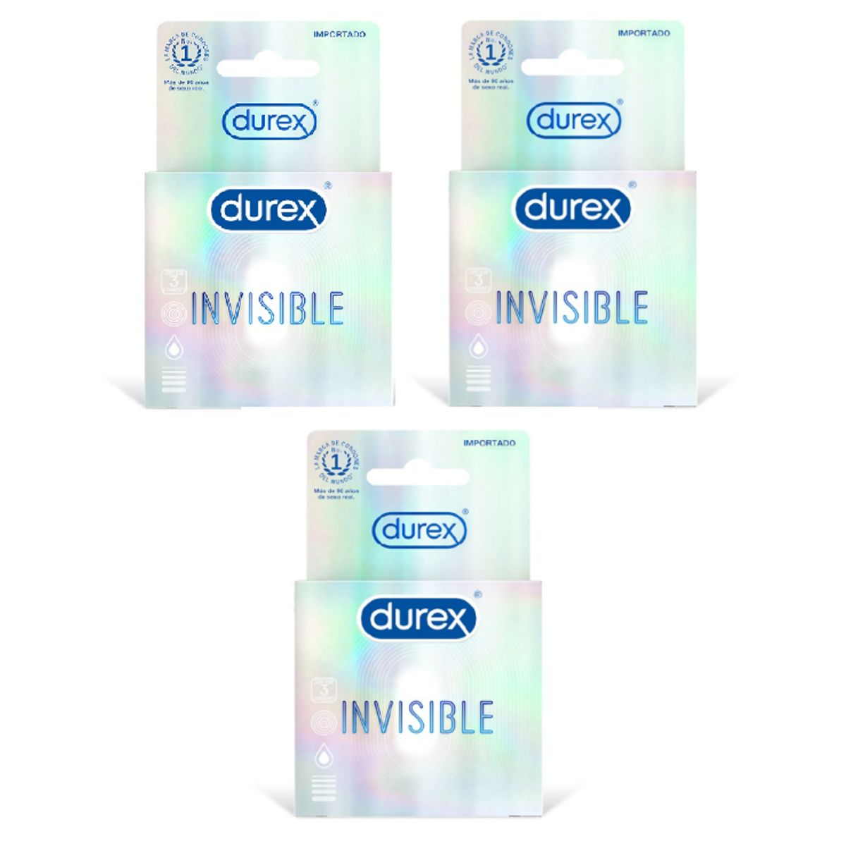 DUREX - Preservativo Durex Invisible 3 Cajas