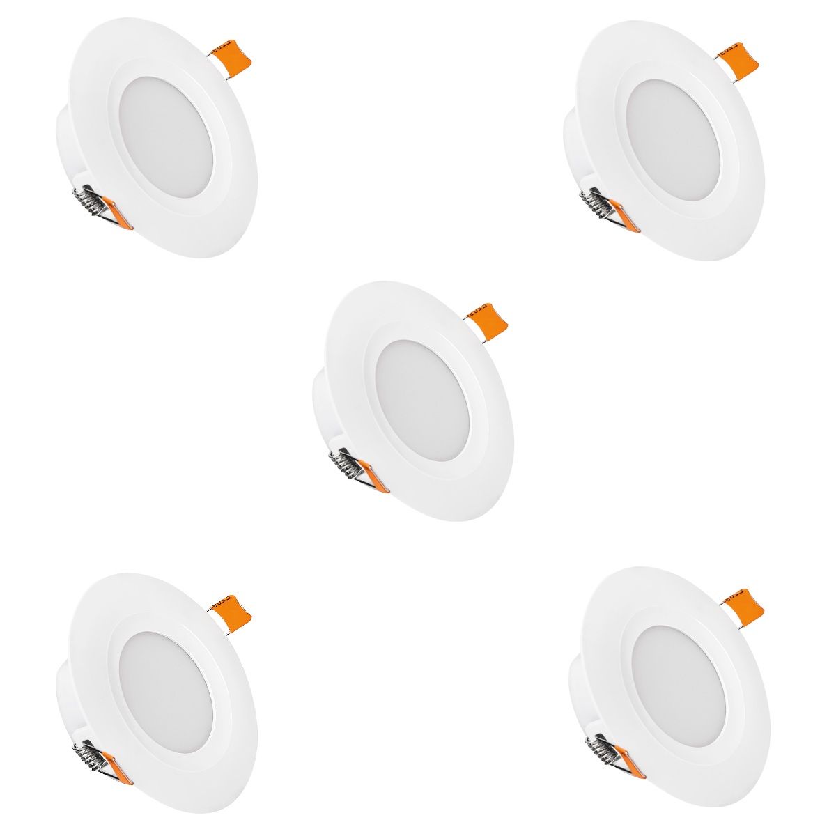 EVOLITE - Pack 5 Octogonal led evolite 12w empotrado NEUTRA