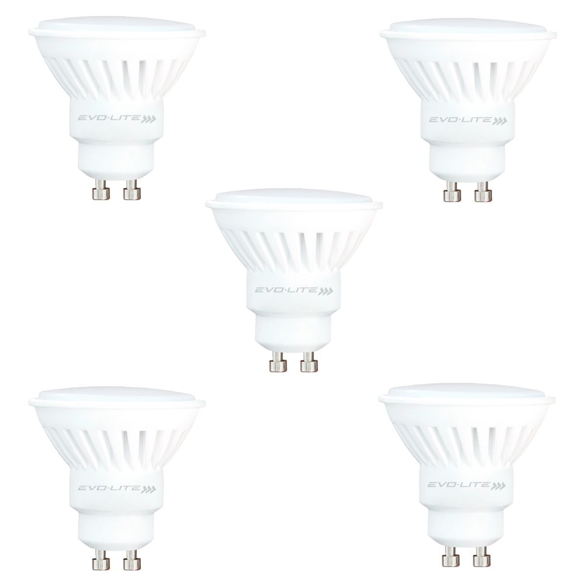EVOLITE - PACK 5 Dicroicos led evolite 10w GU10 ceramico DIA