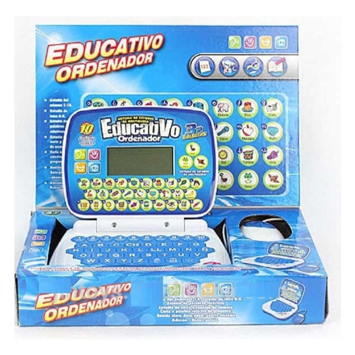 TOYUN TOYUN - Mini Laptop Didadctico Azul Para Niños