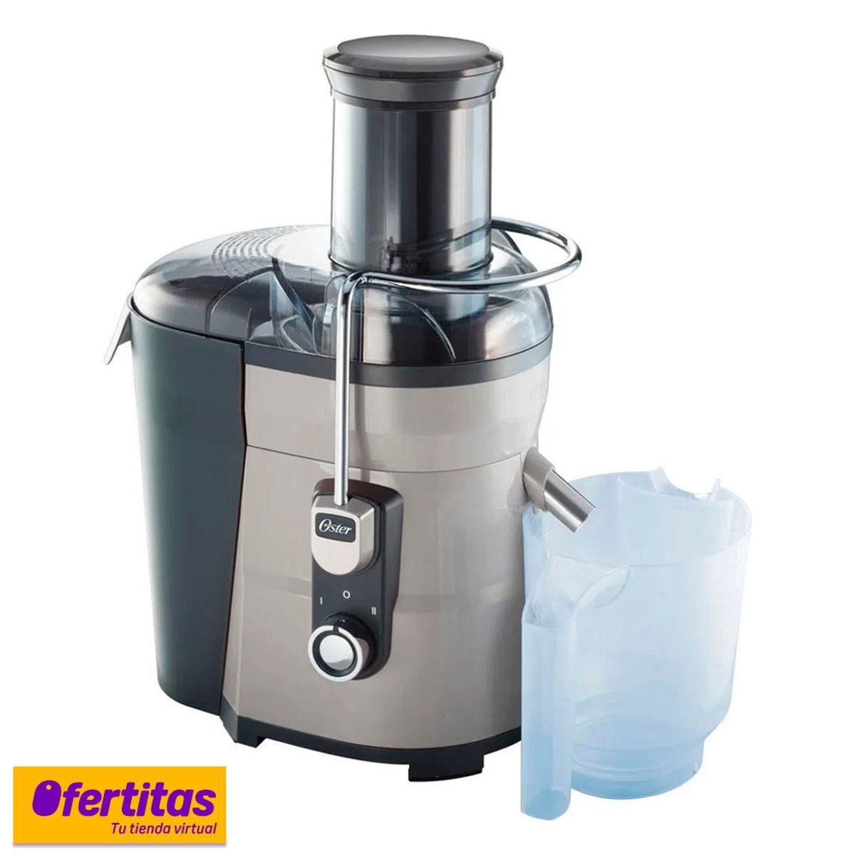 OSTER - Extractor de jugos Oster FPSTJE317S potencia 600 Watts - Plata