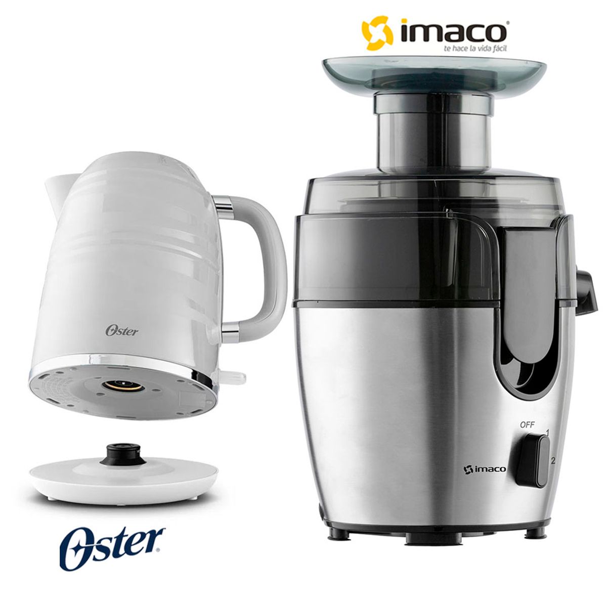 IMACO - Extractor Imaco JE600 + Hervidor Oster BVSTKT4177W