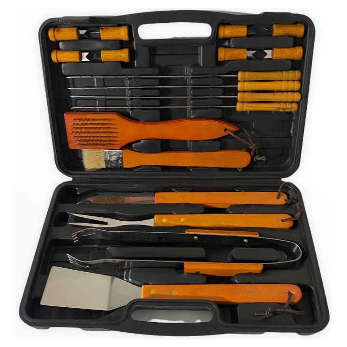 U BUY - Kit De Herramientas Para Asado 18 Piezas Con Maleta