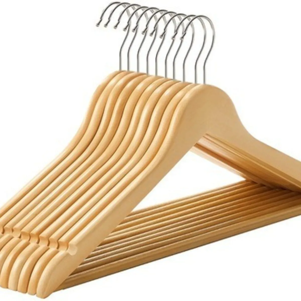 U BUY - Ganchos De Madera Para Ropa Pantalón 30 Piezas