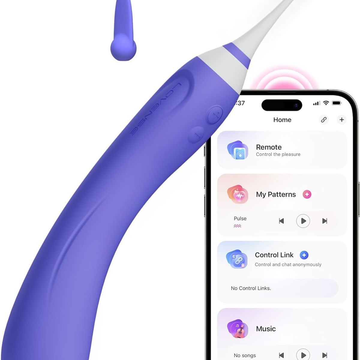 LOVENSE - Consolador Vibrador Dual Lovense Hyphy