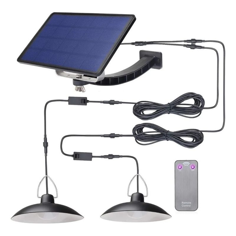 AFVENTURA - Lamparas Led Solar Colgante C Control Y Panel