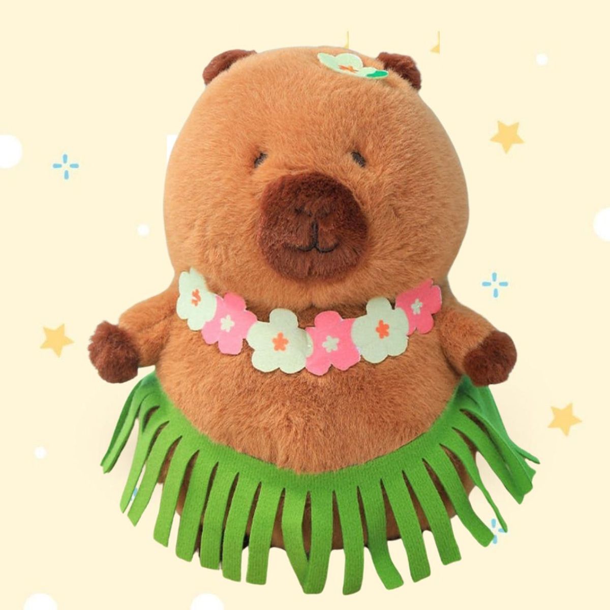 GENERICO - Peluche Capibara Hawaii Importado -  Mide 35 cms alto