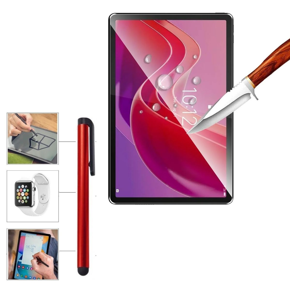 GENERICO - Mica de Pantalla + Lapiz Tactil para Lenovo Tab M11 TB330FU TB330XU