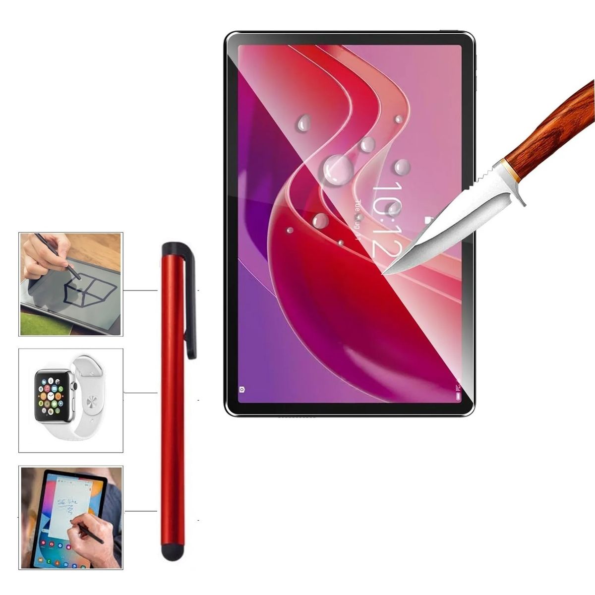 GENERICO - Mica de Pantalla + Lapiz Tactil para Lenovo Tab M11 TB330FU TB330XU