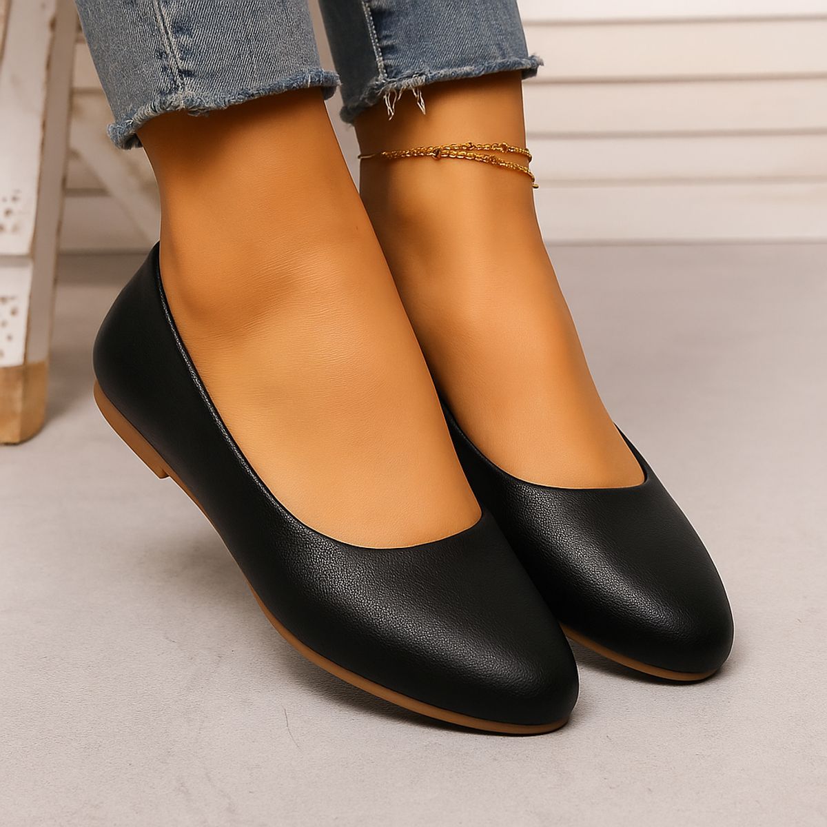 GENERICO - Balerinas Mujer Misshus Reina negro