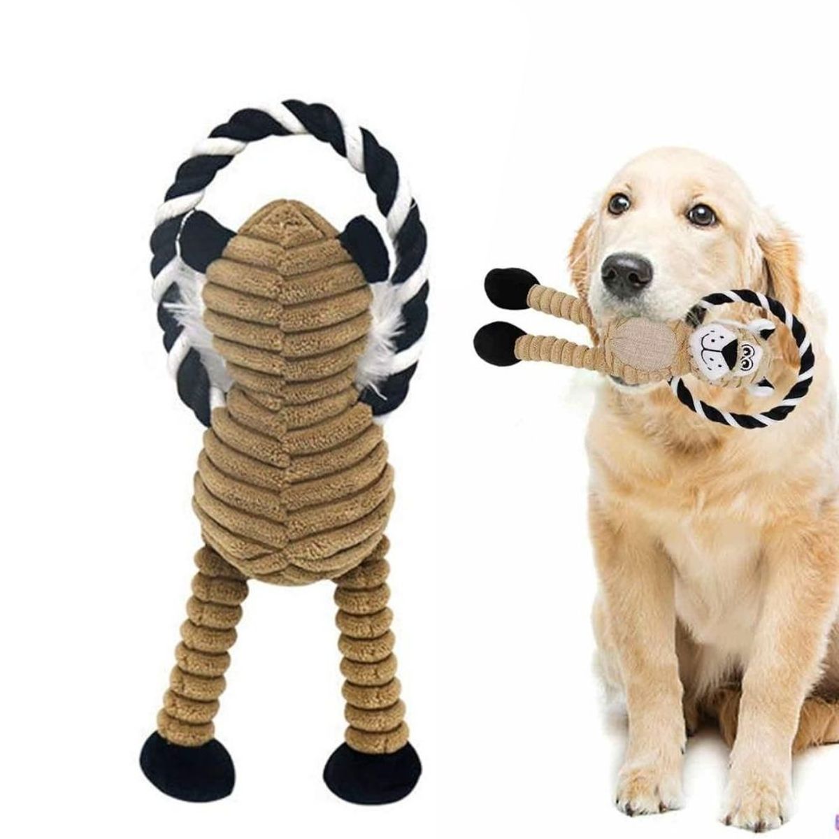 GENERICO - Juguete Peluche De Animalitos Manos Cuerda - Tigre