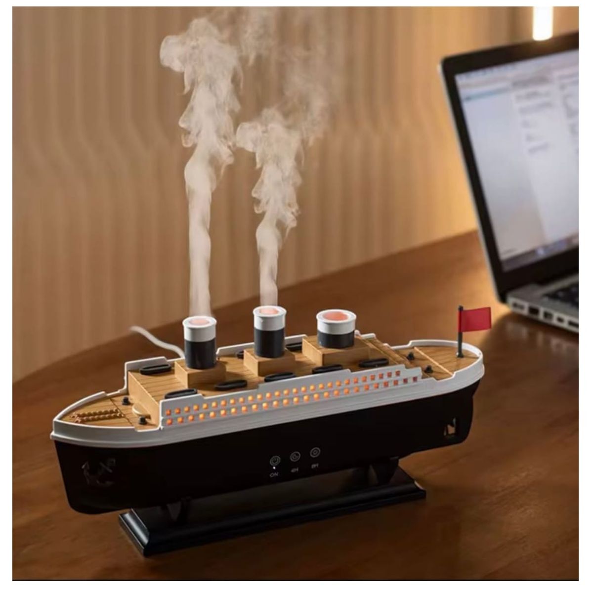 GENERICO - Humidificador Barco ModeloTitanic aromático  de 250ml