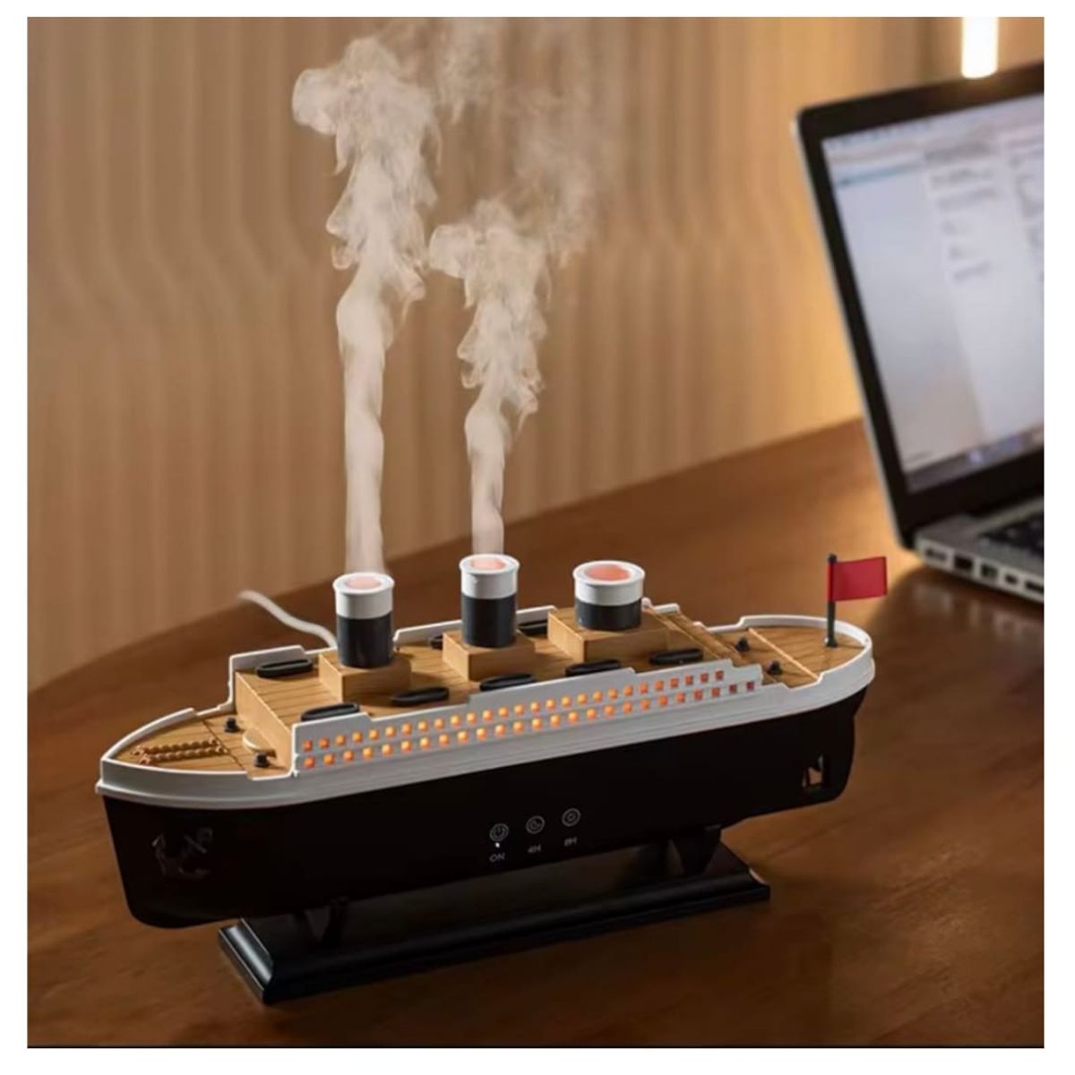 GENERICO - Humidificador Barco ModeloTitanic aromático  de 250ml