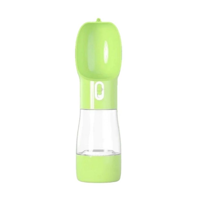 GENERICO - Bebedero 2 En 1 Portátil Para Mascotas 320ML - Verde