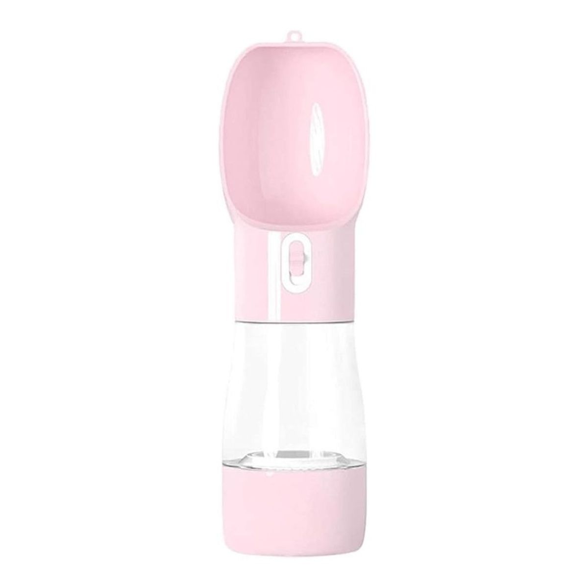 GENERICO - Bebedero 2 En 1 Portátil Para Mascotas 320ML - Rosado