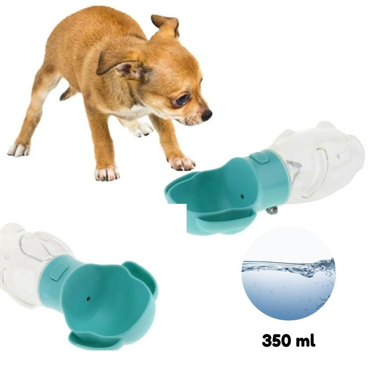 GENERICO - Bebedero Portátil Mascota - Verde