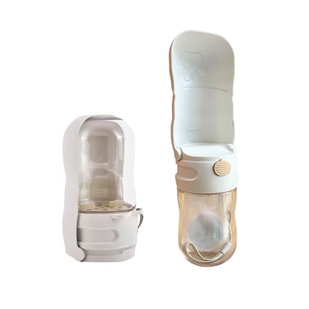 GENERICO - Bebedero Portátil Plegable - Blanco