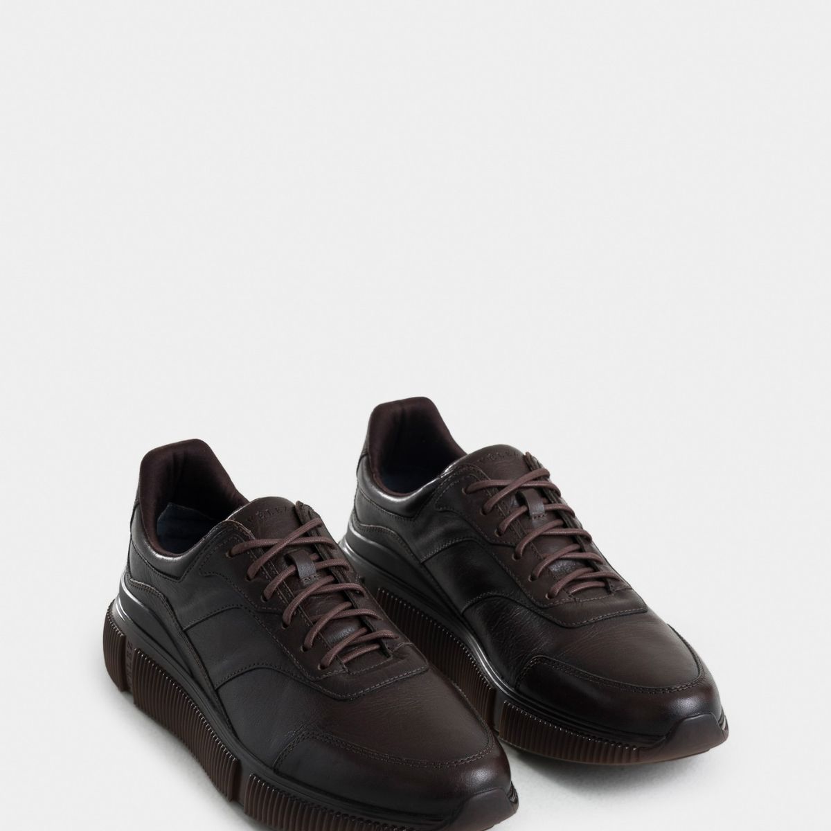 VELEZ - Vélez Zapatillas Bikal De Cuero Hombre Silueta Casual Café