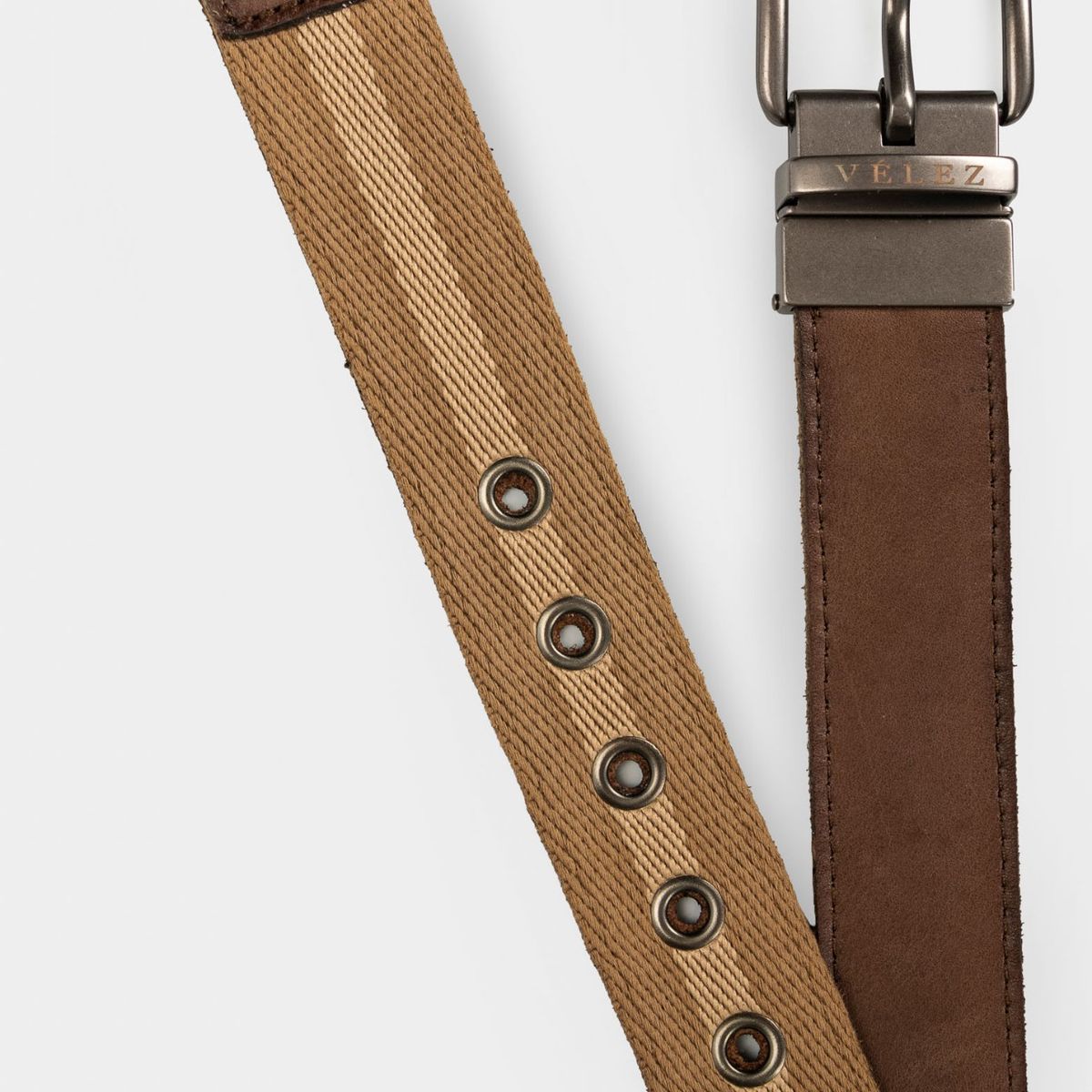 VELEZ - Vélez Correa Niraj Doble Faz Cuero Reata Hombre Café