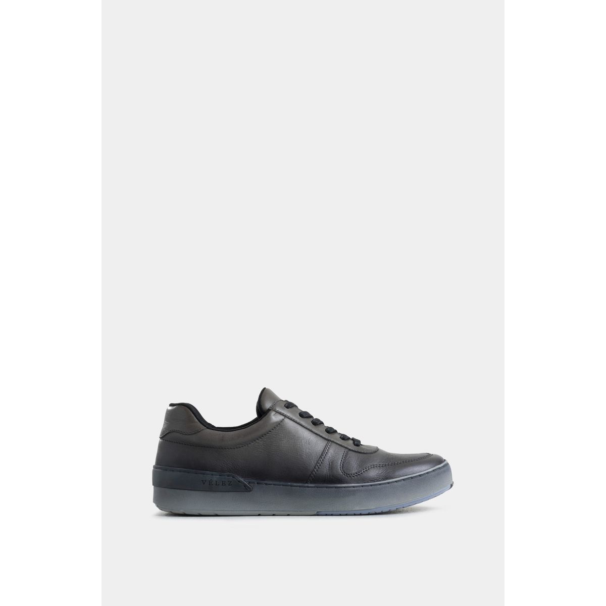 VELEZ - Vélez Zapatillas Whited 2 Cuero Hombre Cordón Encerado Gris