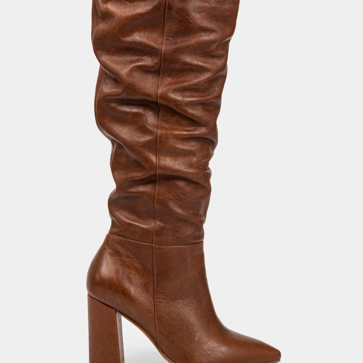 VELEZ - Vélez Botas Tacón Caña Alta Kaskai Cuero Mujer  Miel