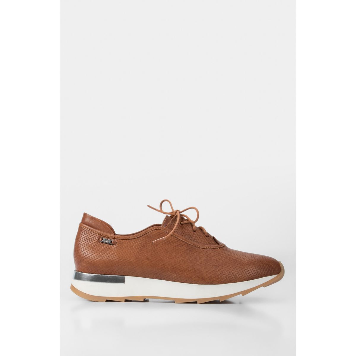 VELEZ - Vélez Zapatos Cordón De Cuero Mujer Suela Deportiva Miel