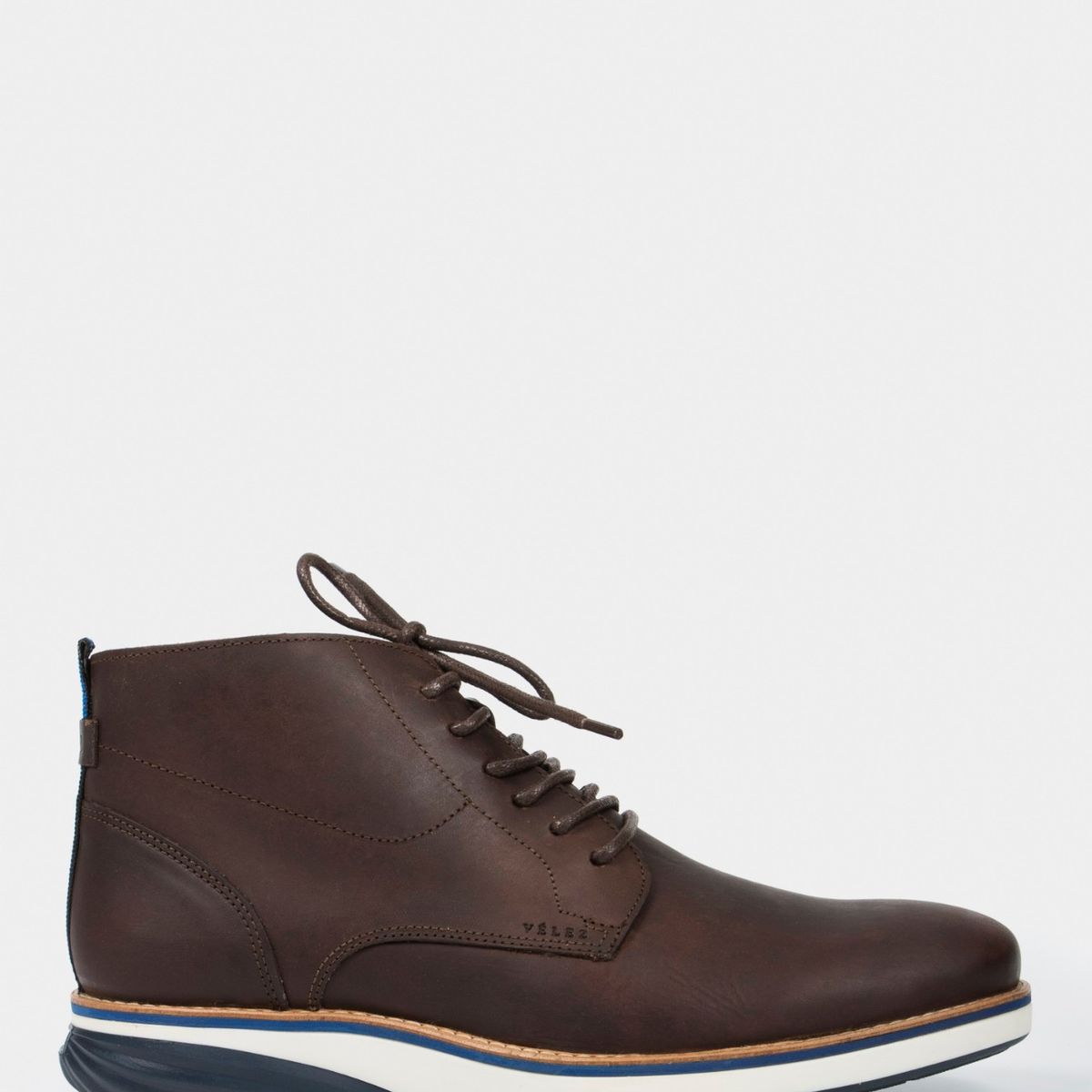 VELEZ - Vélez Botas Casual Play Cuero Hombre Efecto Envejecido Café