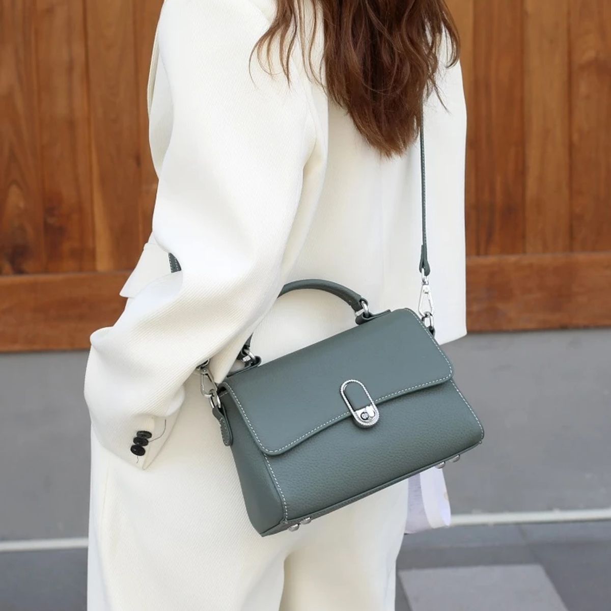 GENERICO - CARTERA DE MANO BOLSO CROSSBODY MORRAL TOTE BAG PREMIUM DE MUJER CIELO