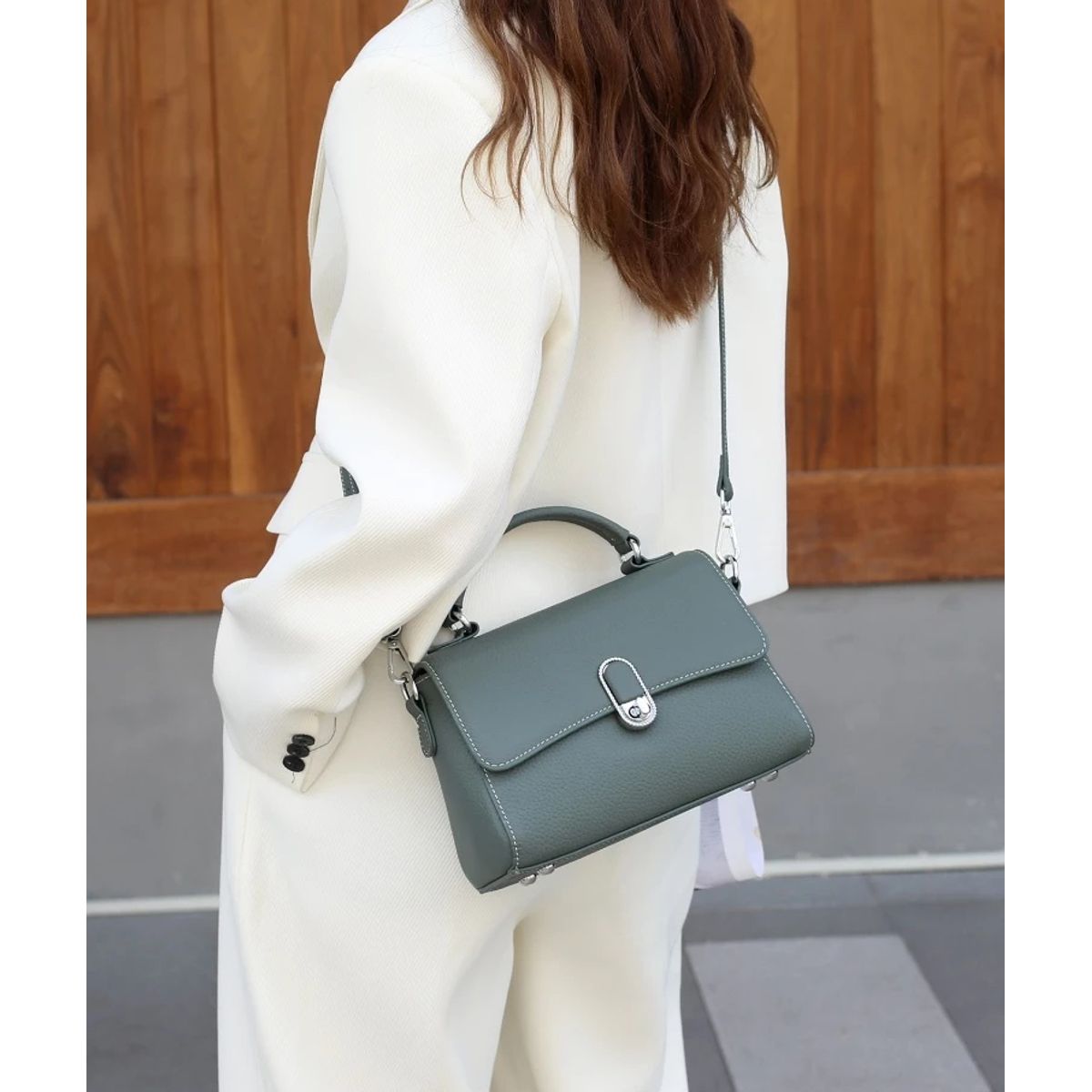 GENERICO - CARTERA DE MANO BOLSO CROSSBODY MORRAL TOTE BAG PREMIUM DE MUJER CIELO