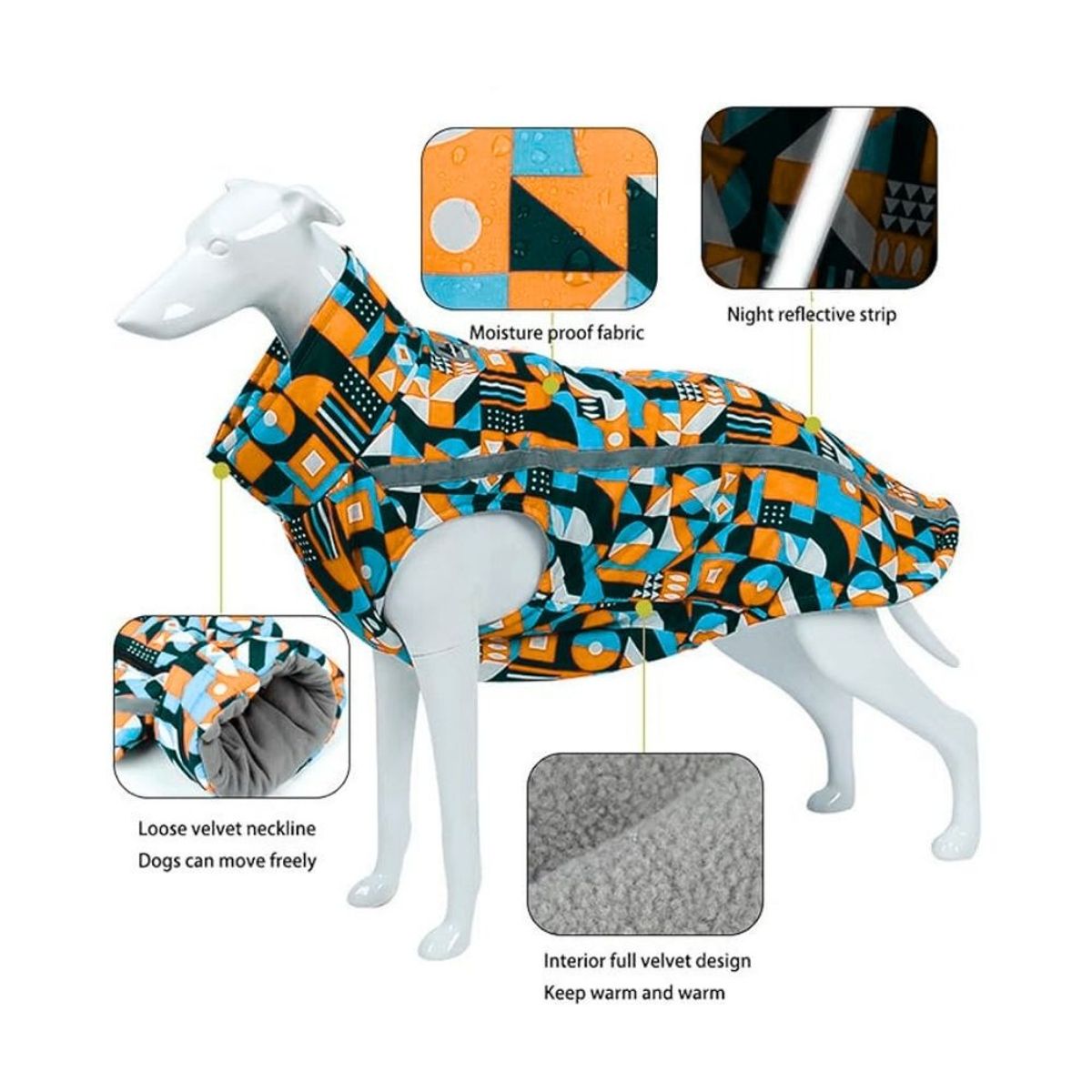 GENERICO - Chaleco Impermeable Para Mascota - Talla M - Naranja