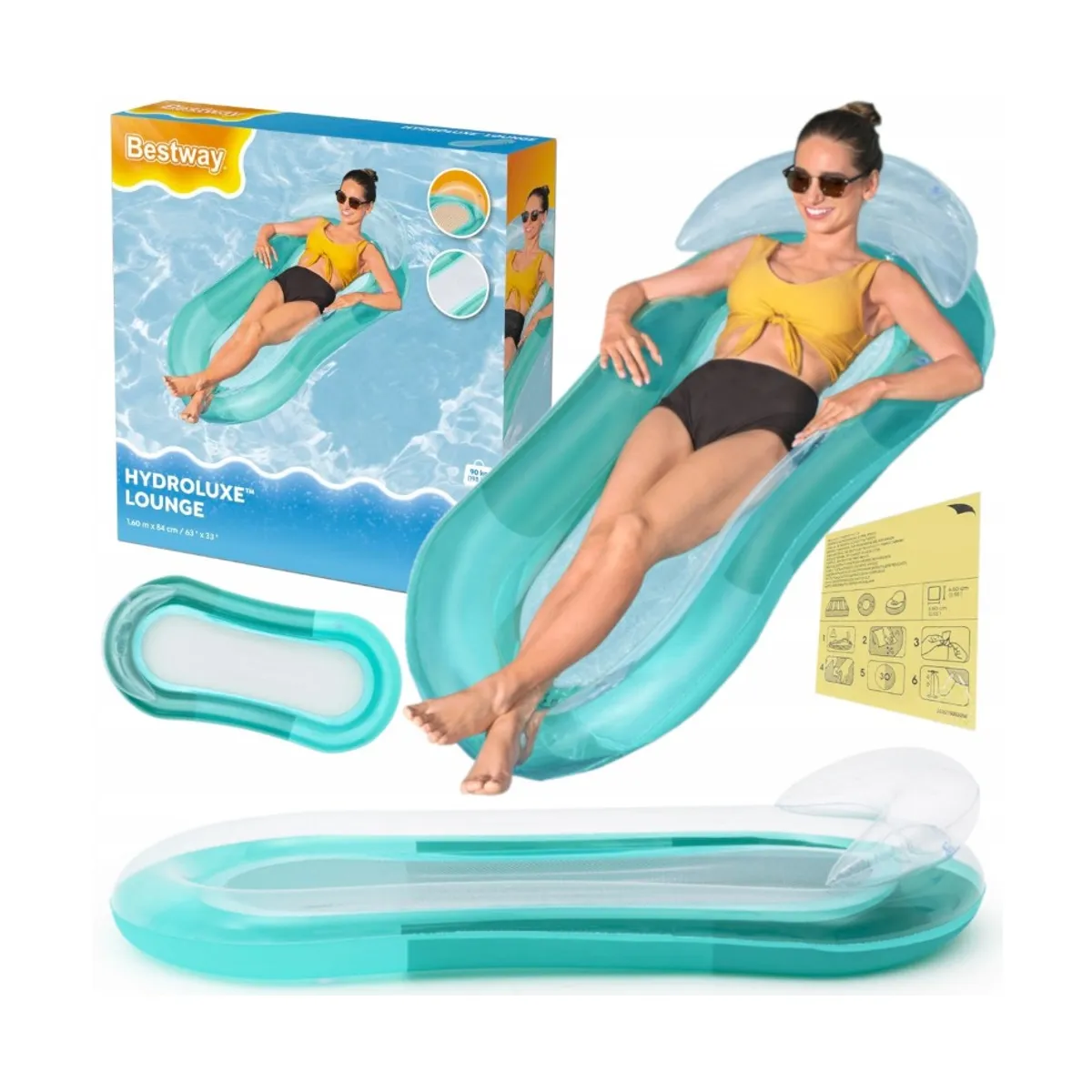 BESTWAY - COLCHONETA HINCHABLE PARA PISCINA BESTWAY TURQUESA