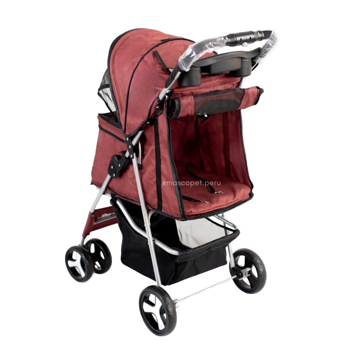 GENERICO - Pet Driver Coche De 4 Ruedas Rojo