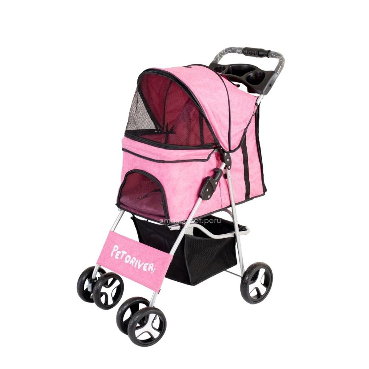 GENERICO - Pet Driver Coche De 4 Ruedas Rosado