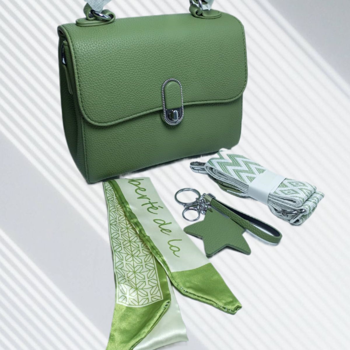 GENERICO - CARTERA DE MANO BOLSO CROSSBODY MORRAL TOTE BAG PREMIUM DE MUJER VERDE