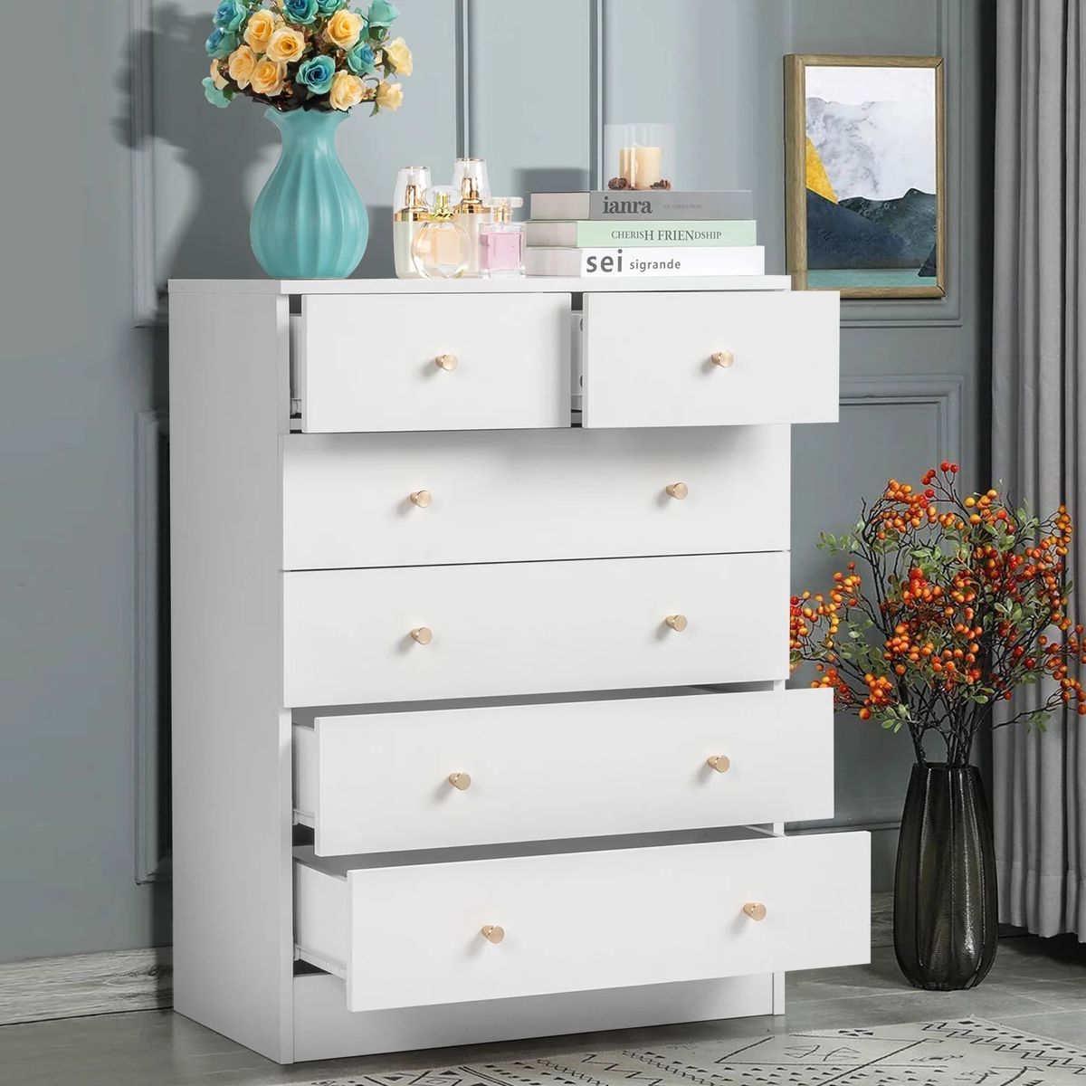 GENERICO - Comoda 6 Cj Bryson - Vaquita Home