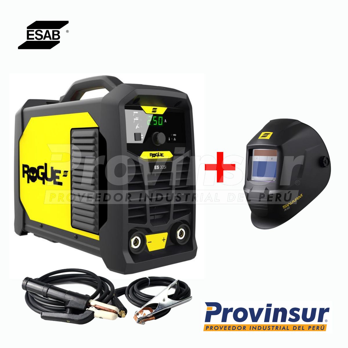 ESAB - Maquina de Soldar ROGUE ES305i ESAB MMA + TIG + Careta Fotosensible