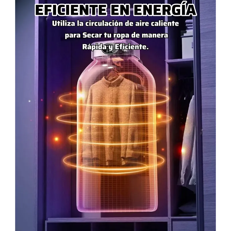 "SECADOR DE ROPA PORTÁTIL + ESTERILIZACIÓN EN CALOR"