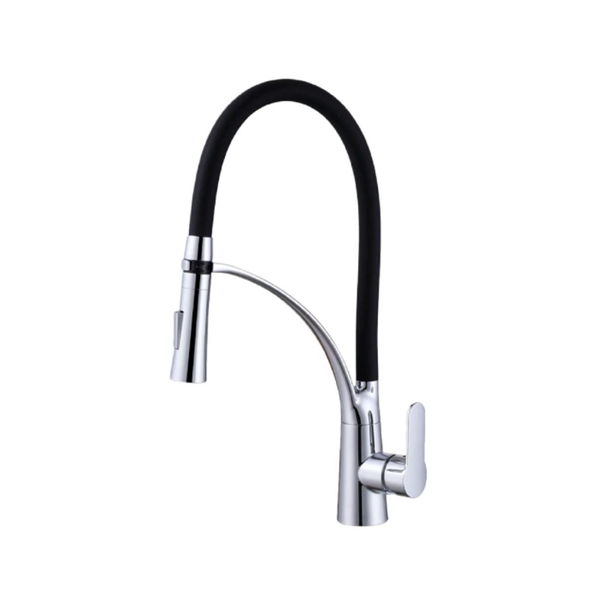 FRATELLI - MEZCLADORA MONOCOMANDO DE COCINA AL MUEBLE DALLAS NEGRO